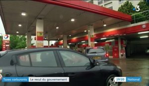 Taxes sur le carburant : le gouvernement recule