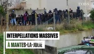 Les images des 146 interpellations devant le lycée Saint-Exupéry à Mantes-la-Jolie