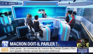 Gilets jaunes: Emmanuel Macron doit-il dans ce contexte parler ?