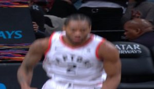 NBA - Le dunk énorme de Kawhi sur Allen !