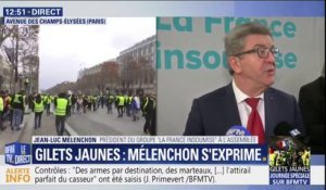 Gilets jaunes: Jean-Luc Mélenchon estime que le calme de la situation "marque un échec du pouvoir"