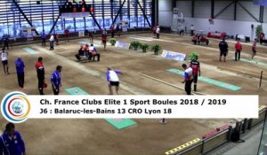Troisième tour, tir rapide en double, France Club Elite 1, J6, Balaruc-les-Bains contre CRO Lyon,  saison 2018/2019