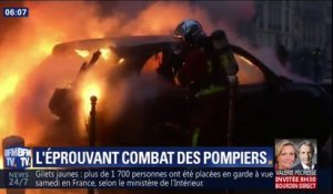 Mobilisation des gilets jaunes: les éprouvantes interventions des pompiers de Paris
