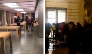 Des casseurs pillent un Apple Store à Bordeaux