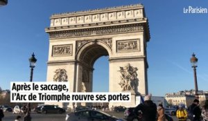 Après le saccage, l’Arc de Triomphe rouvre ses portes