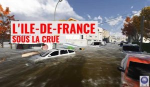 Ce que deviendrait l'Ile-de-France sous la crue centennale