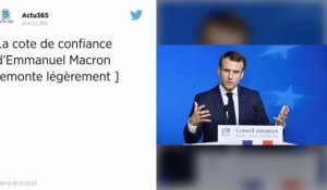 Emmanuel Macron : petite hausse de sa cote de confiance
