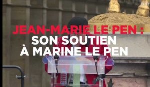 Jean-Marie Le Pen s'en prend à Macron et soutient sa fille