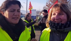 Grève chez Kalhyge Colmar : "on veut aussi la prime Macron"