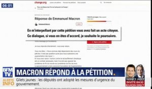 "Vous avez raison." La réponse en ligne d'Emmanuel Macron à une pétition sur les prix des carburants