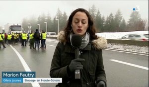 "Gilets jaunes" : blocage en Haute-Savoie