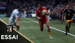 TOP 14 - Essai Lotima FAINGAANUKU (USAP) - Racing 92 - Perpignan - J12 - Saison 2018/2019