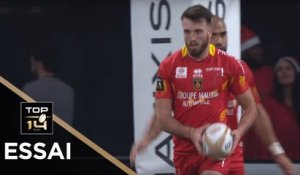 TOP 14 - Essai Pierre LUCAS (USAP) - Racing 92 - Perpignan - J12 - Saison 2018/2019