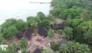 Un tsunami ravage les côtes indonésiennes