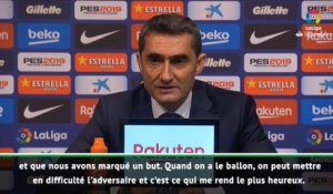 17e j. - Valverde : "Nous avons dominé la première mi-temps"