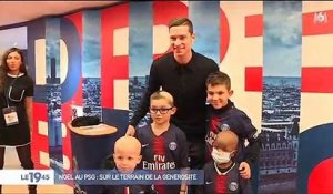 Forte émotion d'enfants malades en rencontrant les joueurs du PSG pour Noël - Regardez