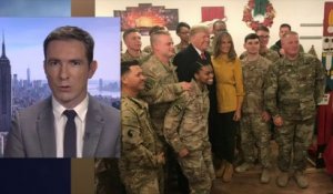 À Noël, Donald Trump est allé à la rencontre des troupes américaines en Irak
