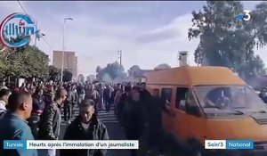 Tunisie : de violents heurts après l'immolation d'un journaliste