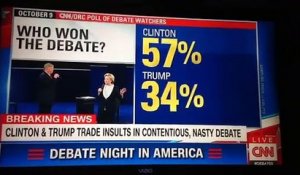 2ème débat pour la course à la Maison Blanche, La candidate Hillary CLINTON...