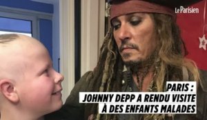Johnny Depp rend visite à des enfants malades à Paris : "C'était un moment très touchant"