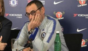 Chelsea - Sarri : "Hazard en faux numéro 9 ? Je ne vois pas le problème"