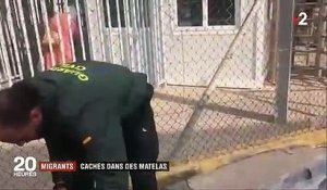 Découvrez l'incroyable cachette de ces migrants découverte dans un reportage du 20h de France 2 - Vidéo