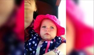 La réaction hilarante de ce bébé qui entend le Chouchouuuuuu du train...