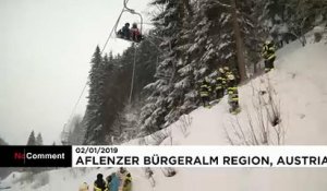 Autriche : spectaculaire sauvetage en montagne