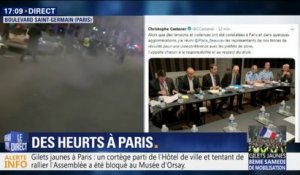 Heurts à Paris: Christophe Castaner appelle "à la responsabilité et au respect du droit"