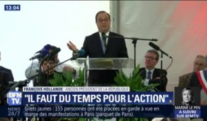 "Il faut du temps pour l'action." Le message de soutien de François Hollande à Emmanuel Macron