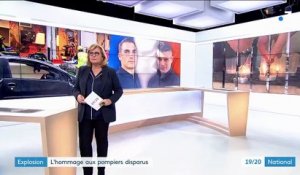 Explosion à Paris : l'hommage aux deux jeunes pompiers disparus