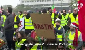 Portugal: manifestation "gilets jaunes" à Lisbonne