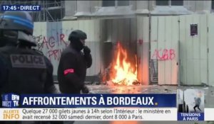 Gilets jaunes: des affrontement ont éclaté à Bordeaux