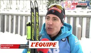 Fillon Maillet «Ce n'était pas fair-play» - Biathlon - CM