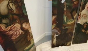 Mons - le tableau volé à Sainte-Waudru est restauré à l'Artothèque