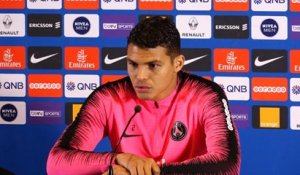 22e j. - Thiago Silva : "Toujours compliqué de perdre des joueurs clés comme Neymar et Verratti"