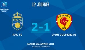 J15 : Pau FC - Lyon Duchère AS (2-1),le résumé