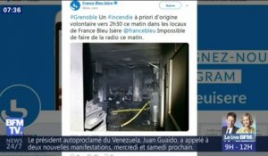 La station de radio France Bleu Isère incendiée à Grenoble