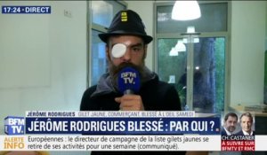 Le gilet jaune Jérôme Rodrigues affirme que sa blessure à l’œil a été causée par "un impact et non pas des éclats de grenade"