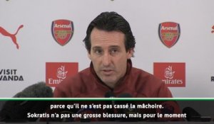 24e j. - Emery : "Koscielny ne s'est pas cassé la mâchoire"