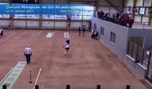 Corine Maugiron établit le nouveau record du monde du tir de précision, Bièvre Isère contre Fontaine, Janvier 2019