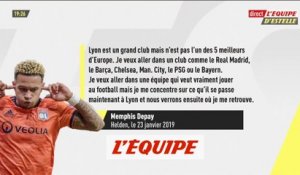 Depay souhaiterait quitter Lyon cet été - Foot - L1 - OL