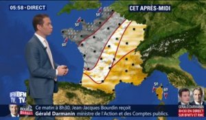 La France sera coupée en deux ce mercredi, avec de la pluie à l'ouest et un ciel dégagé à l'est