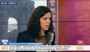 Pour Manon Aubry (LFI), ni Maduro, ni Guaido n'ont la "légitimité" pour organiser de nouvelles élections au Venezuela