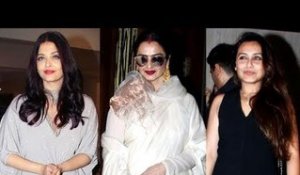 Bollywood Divas Aishwarya Rai, Rekha & Rani Mukerji Attend Sridevi’s Birthday Party