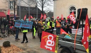 Journée de grève à Châteaubriant mardi 5 février 2019