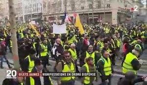 "Gilets jaunes" : journée de mobilisation sous tension à Paris, un manifestant gravement blessé et des détériorations