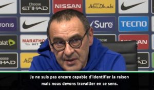 Sarri : "Nous ne jouons pas mon type de football"