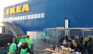 Ikea de Mons bloqué par la grève
