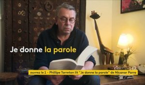 Grand débat : Philippe Torreton lit le poème "Je donne la parole" de Nicanor Parra pour le magazine "Ouvrez le 1"